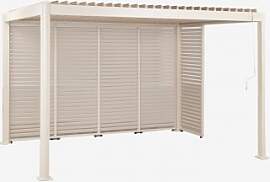 Bioklimatische Aluminium-pergola Mit Lamellen Und