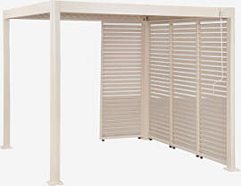 Bioklimatische Aluminium-pergola Mit Lamellen Und