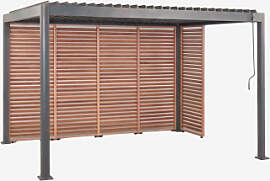 Bioklimatische Aluminium-pergola Mit Lamellen Und