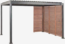 Bioklimatische Aluminium-pergola Mit Lamellen Und