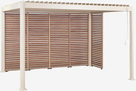 Bioklimatische Aluminium-pergola Mit Lamellen Und