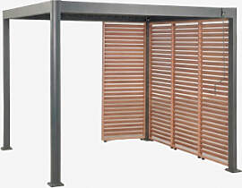 Bioklimatische Aluminium-pergola Mit Lamellen Und