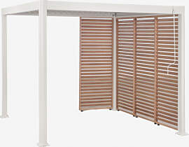 Bioklimatische Aluminium-pergola Mit Lamellen Und