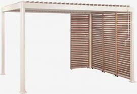 Bioklimatische Aluminium-pergola Mit Lamellen Und