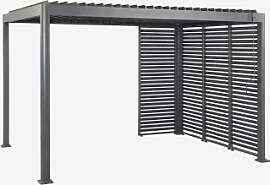 Bioklimatische Aluminium-pergola Mit Lamellen Und