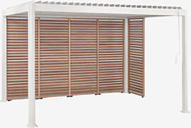 Bioklimatische Aluminium-pergola Mit Lamellen Und