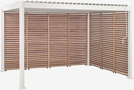 Bioklimatische Aluminium-pergola Mit Lamellen Und