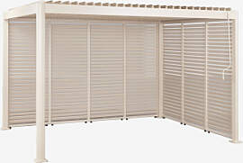 Bioklimatische Aluminium-pergola Mit Lamellen Und