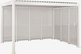 Bioklimatische Aluminium-pergola Mit Lamellen Und