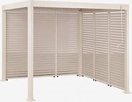 Bioklimatische Aluminium-pergola Mit Lamellen Und