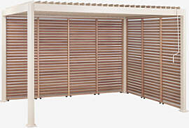 Bioklimatische Aluminium-pergola Mit Lamellen Und