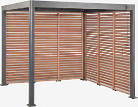 Bioklimatische Aluminium-pergola Mit Lamellen Und