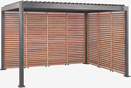 Bioklimatische Aluminium-pergola Mit Lamellen Und