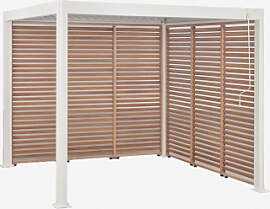 Bioklimatische Aluminium-pergola Mit Lamellen Und