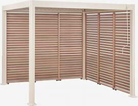 Bioklimatische Aluminium-pergola Mit Lamellen Und