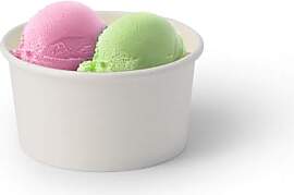 BIOZOYG 50x Eisbecher Pappe 150 ml weiß -