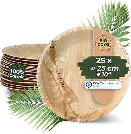 BIOZOYG Einwegteller 25 Stück Ø 18 cm
