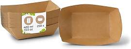 BIOZOYG Pommes Schalen Pappe 400ml 250 Stück