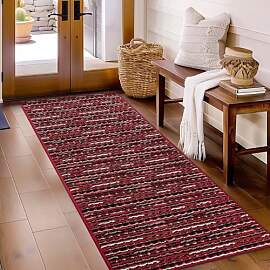 Biscpro Fußmatte 60x180cm Boho Teppich