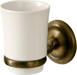 Bisk 00407 Deco Zahnputzbecher 7,8 x 12 x 10,5 cm, 
