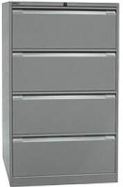 BISLEY Hängeregistraturschrank silber 4