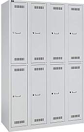 Bisley LIGHT Garderobenschrank, Metall, Lichtgrau, 