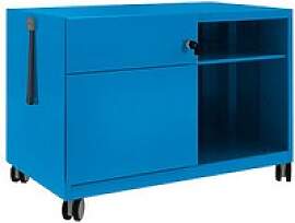 BISLEY Note™ Caddy Rollcontainer blau 2 Auszüge 