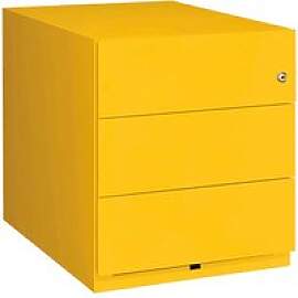 BISLEY Note Rollcontainer gelb 3 Auszüge 42,0 x