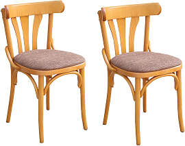 Bistrostuhl mit Polster 789/22 (2er-Set) Kunstleder