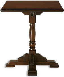 Bistrotisch eckig 70x70 cm, mahagoni