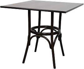 Bistrotisch eckig 70x70 cm Nussbaum dunkel