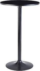 Bistrotisch rund ca. 60x100 cm Schwarz