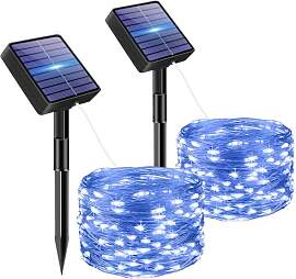 bitjam 2 Stück Solar Lichterkette Aussen, 5M 50
