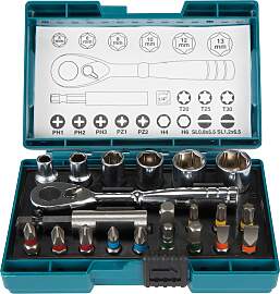 Bit-Set MAKITA "B-54081", blau (türkis, 