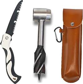 BIXRINO Bushcraft Bohrer, Handbohrer Bushcraft Set 