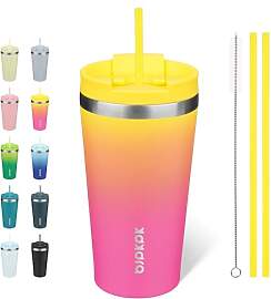 BJPKPK 530 ml Isolierter Edelstahl-Becher mit