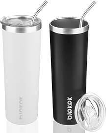 BJPKPK 600 ml 2er-Pack schlanker Becher mit
