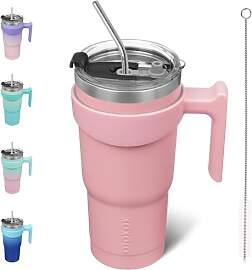 BJPKPK 600 ml Thermobecher mit Griff und