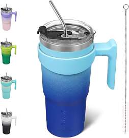 BJPKPK 600 ml Thermobecher mit Griff und