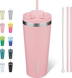 BJPKPK 650 ml Isolierter Edelstahl-Becher mit