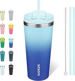 BJPKPK 650 ml Isolierter Edelstahl-Becher mit