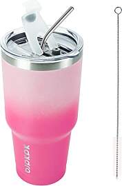 BJPKPK 900 ml Edelstahl-Becher mit Deckel und