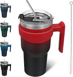 BJPKPK 900 ml Thermobecher mit Griff und
