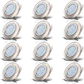 B.K.Licht - 12er Set LED Einbaustrahler 230V 4,8W