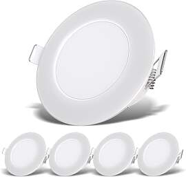 B.K.Licht - 5er Set LED Bad Einbaustrahler 230V