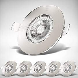 B.K.Licht - 6er Set LED Bad Einbaustrahler 230V