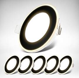 B.K.Licht - 6er Set LED Einbaustrahler 230V mit