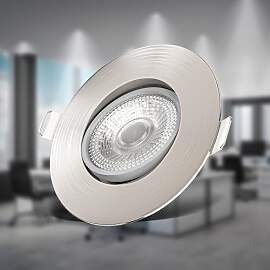 B.K.Licht - 6er Set LED Einbaustrahler 230V