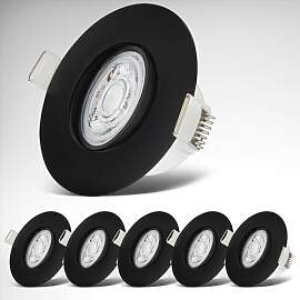 B.K.Licht - 6er Set LED Einbaustrahler 230V,