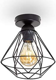 B.K.Licht - Deckenlampe mit E27 Fassung, max. 40